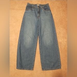 Wide Leg Blue Women's Jeans - Flare Style